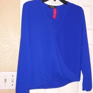 Cobalt blue blouse